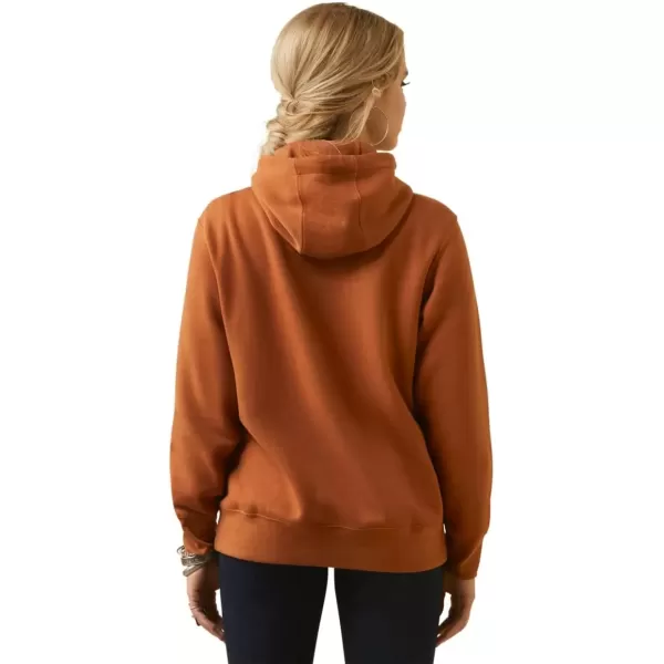 imageAriat Womens Hooded SweatshirtReal Cow Hyde Glazed Ginger