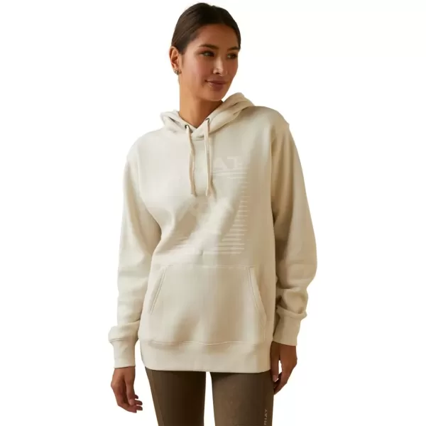 imageAriat Womens Hooded SweatshirtReal Fading Lines White Onyx