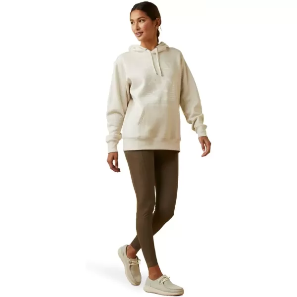 imageAriat Womens Hooded SweatshirtReal Fading Lines White Onyx