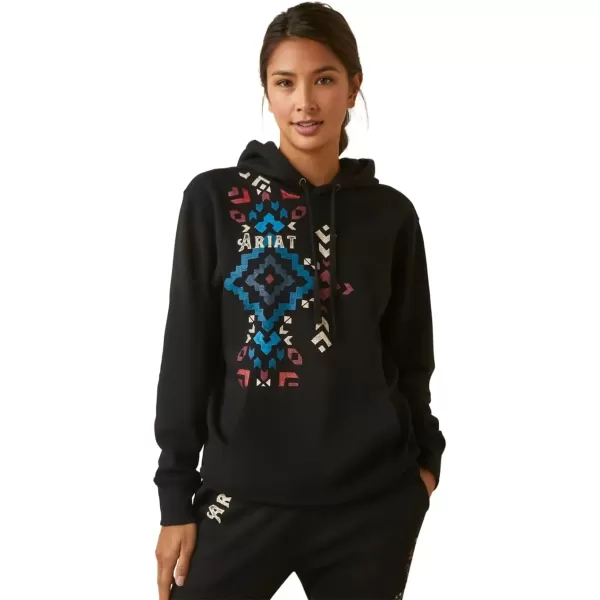 imageAriat Womens Hooded SweatshirtReal Geo Black