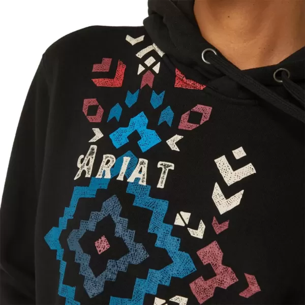 imageAriat Womens Hooded SweatshirtReal Geo Black