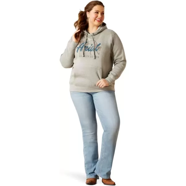 imageAriat Womens Hooded SweatshirtReal Grazing Heather Grey