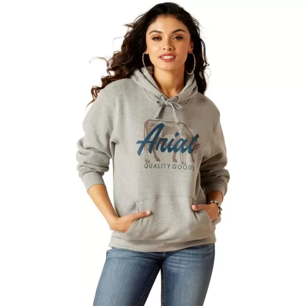 imageAriat Womens Hooded SweatshirtReal Grazing Heather Grey
