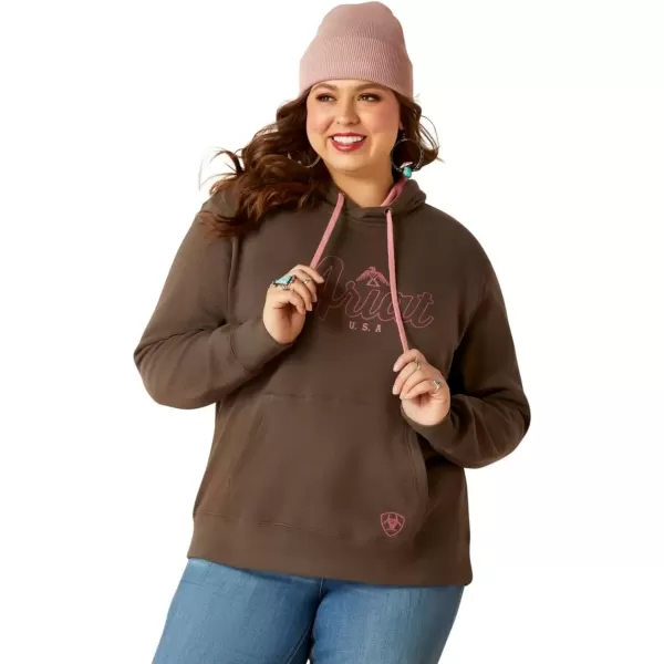 imageAriat Womens Hooded SweatshirtReal Thunderbird Banyan Bark