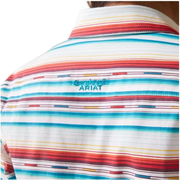 imageAriat Womens Team Kirby Long Sleeve Stretch Serape Western Shirt Plus Teal 3X