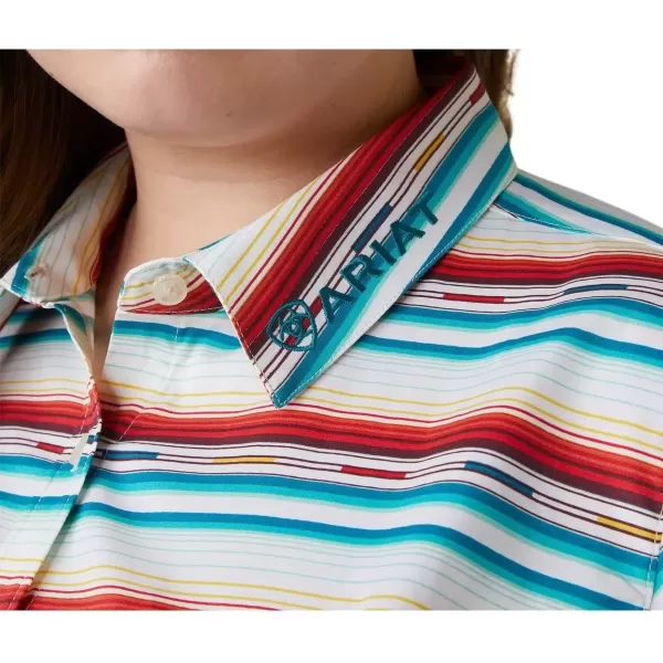 imageAriat Womens Team Kirby Long Sleeve Stretch Serape Western Shirt Plus Teal 3X