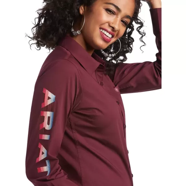 imageAriat Womens Team Kirby Stretch ShirtBurgundy