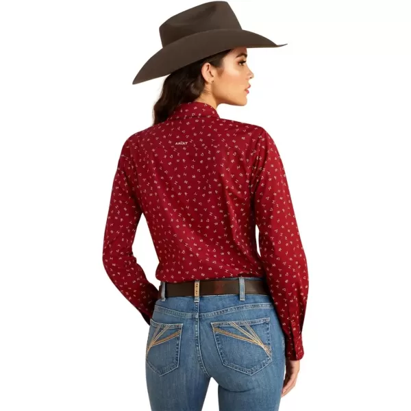 imageAriat Womens Team Kirby Stretch ShirtDark Red