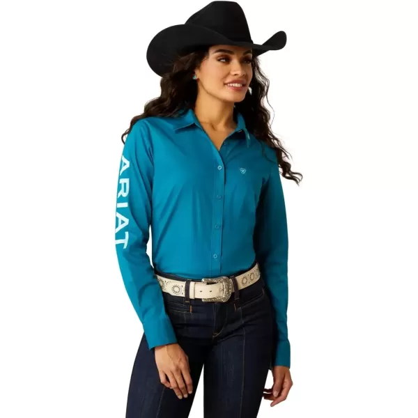 imageAriat Womens Team Kirby Stretch ShirtOcean Depths