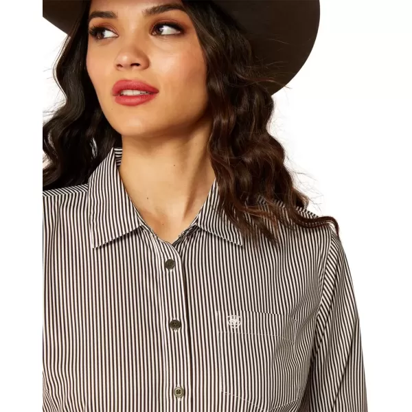 imageAriat Womens Team Kirby Stretch ShirtRelicWhite Stripe