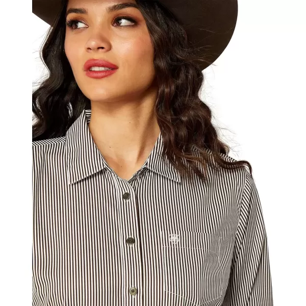 imageAriat Womens Team Kirby Stretch ShirtRelicWhite Stripe