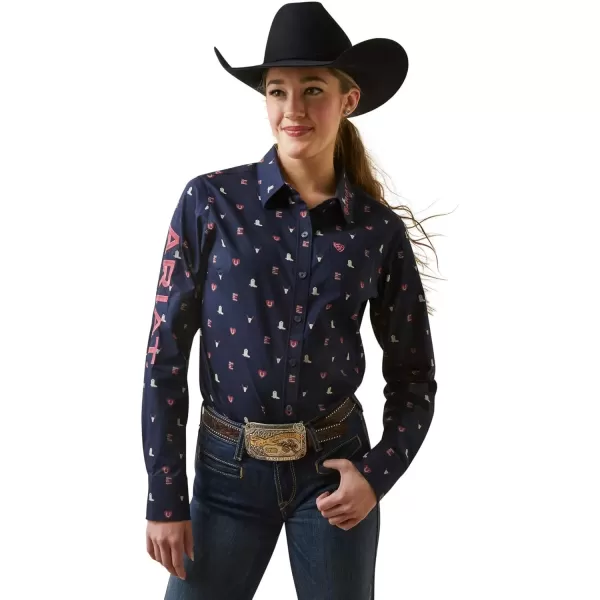 imageAriat Womens Team Kirby Stretch ShirtWestern Love Print