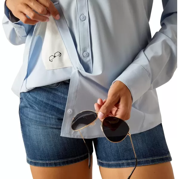 imageAriat Womens VentTEK II Stretch ShirtChambray Blue