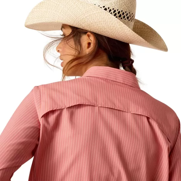 imageAriat Womens VentTEK II Stretch ShirtFaded Rose Pinstripe