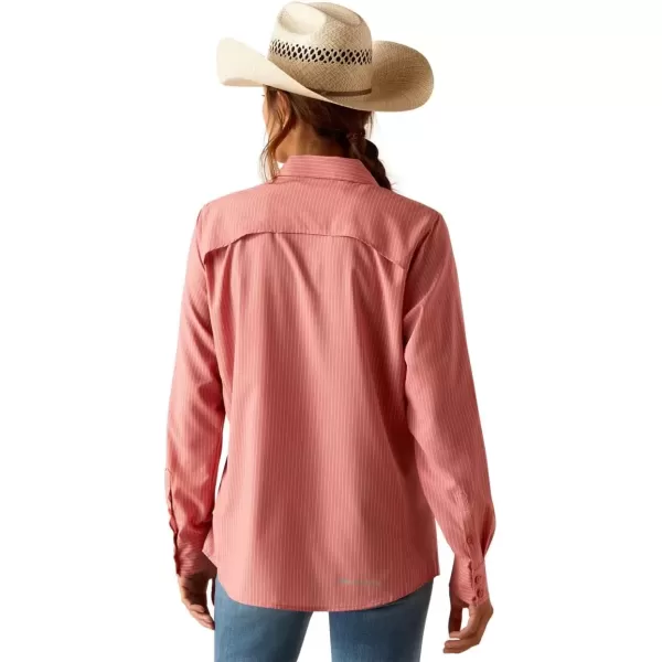 imageAriat Womens VentTEK II Stretch ShirtFaded Rose Pinstripe