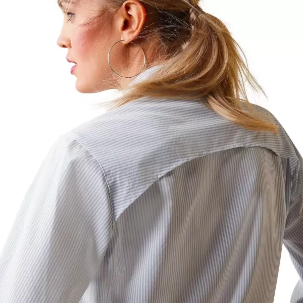 imageAriat Womens Western VentTEK Stretch ShirtClassic Blue Stripe