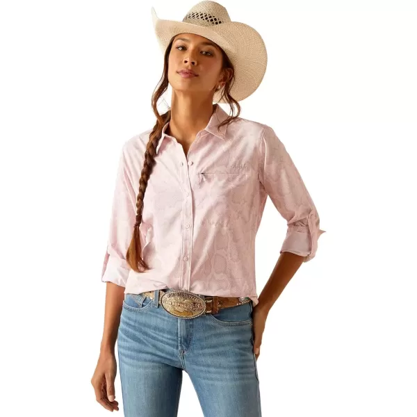 imageAriat Womens Western VentTEK Stretch ShirtPink Boa
