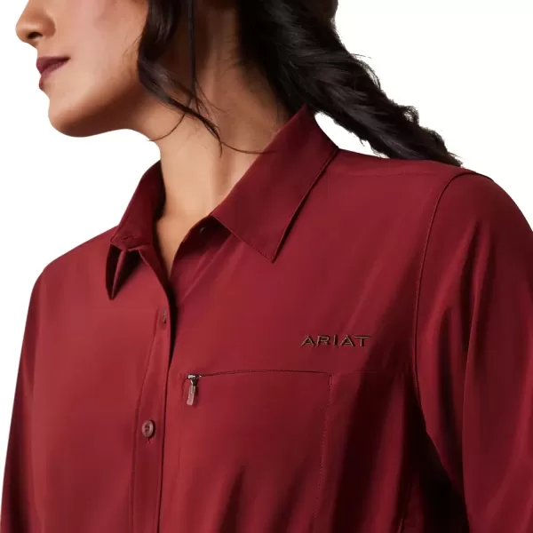imageAriat Womens Western VentTEK Stretch ShirtPomegranate