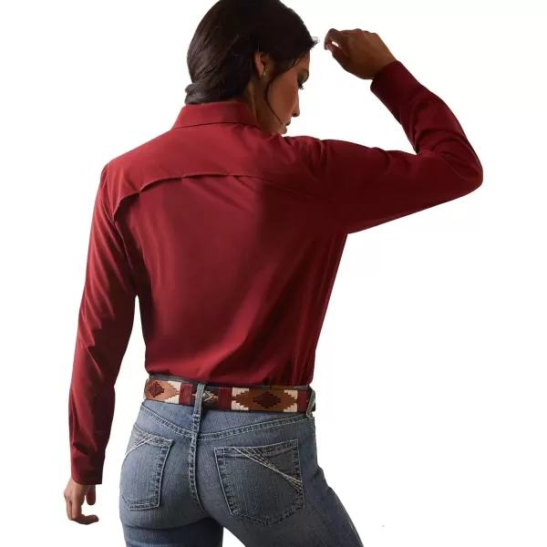 imageAriat Womens Western VentTEK Stretch ShirtPomegranate