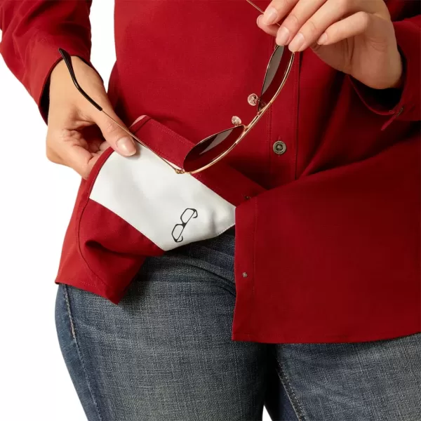 imageAriat Womens Western VentTEK Stretch ShirtSundried Tomato