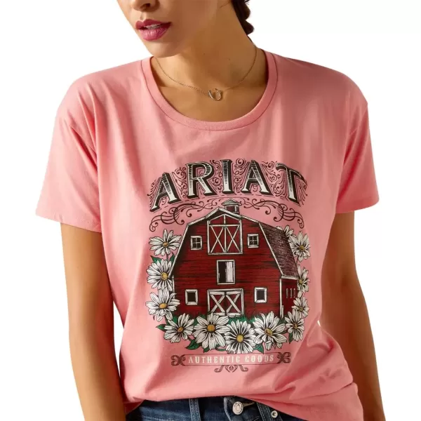 imageAriat Womens Ariat Floral Farm TShirtCoral HeatherAriat Floral Farm