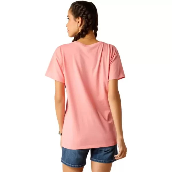 imageAriat Womens Ariat Floral Farm TShirtCoral HeatherAriat Floral Farm