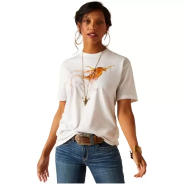 imageAriat Womens Ariat Maternal Cow TShirtWhiteAriat Maternal Cow