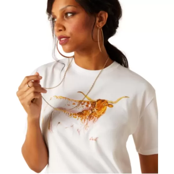 imageAriat Womens Ariat Maternal Cow TShirtWhiteAriat Maternal Cow