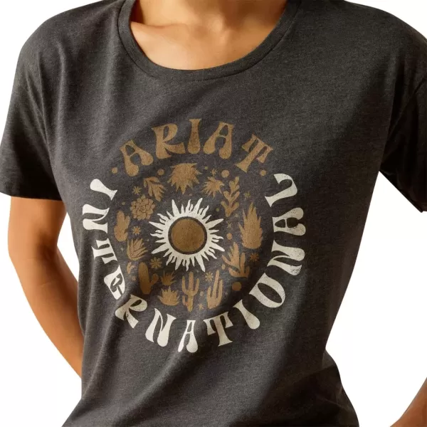 imageAriat Womens Ariat Sol Circle TShirtCharcoal Heather