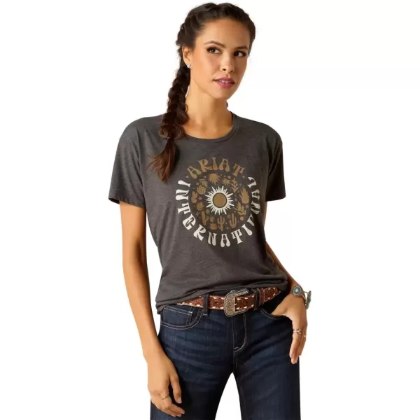 imageAriat Womens Ariat Sol Circle TShirtCharcoal Heather