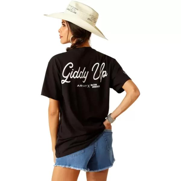 imageAriat Womens Ariat X Milton Menasco TShirtBlackAriat X Milton Menasco