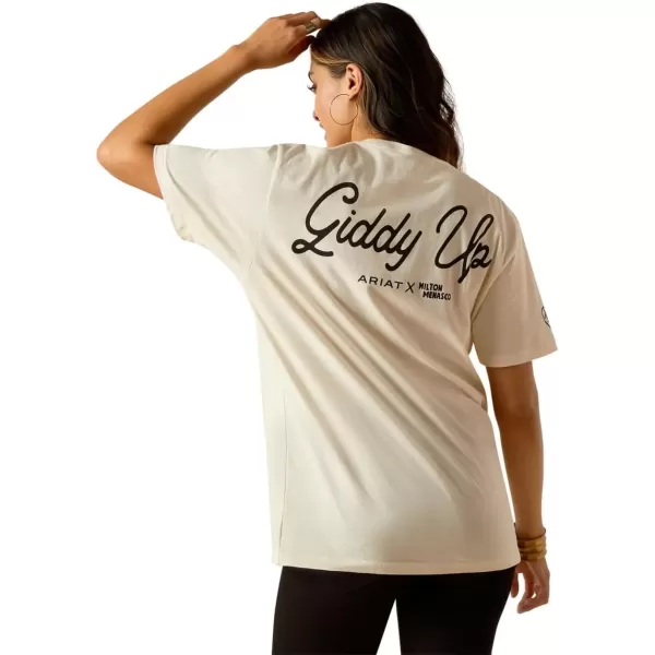 imageAriat Womens Ariat X Milton Menasco TShirtOffwhite