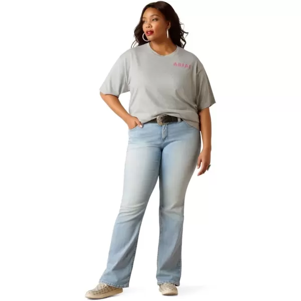 imageAriat Womens Cactus Rose TShirtHeather GreyCactus Rose