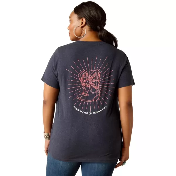imageAriat Womens Graphic TShirtAdmiralty Blue HeatherAriat Genuine