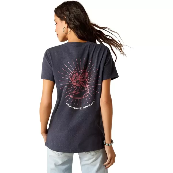 imageAriat Womens Graphic TShirtAdmiralty Blue HeatherAriat Genuine