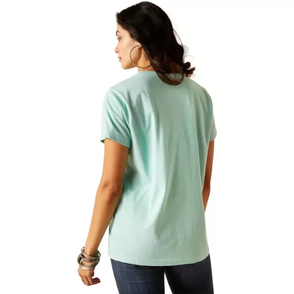 imageAriat Womens Graphic TShirtAqua HeatherAriat Cowboy