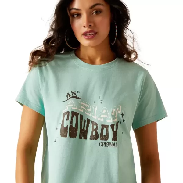 imageAriat Womens Graphic TShirtAqua HeatherAriat Cowboy