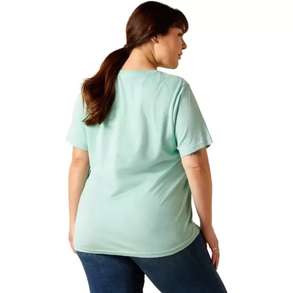 imageAriat Womens Graphic TShirtAqua HeatherAriat Cowboy