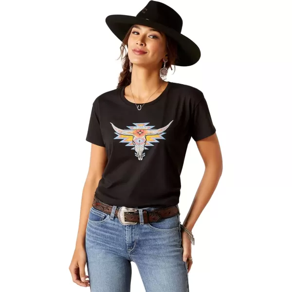 imageAriat Womens Graphic TShirtBlackAriat Geo Skull