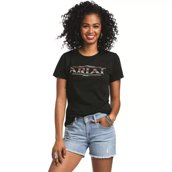 imageAriat Womens Graphic TShirtBlackSerape