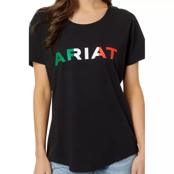 imageAriat Womens Graphic TShirtBlackViva Mexico