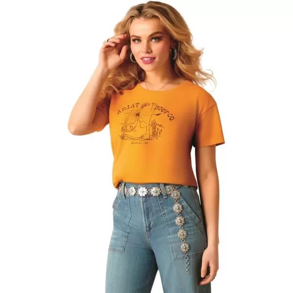 imageAriat Womens Graphic TShirtBuckhorn HeatherAriat Bootscape