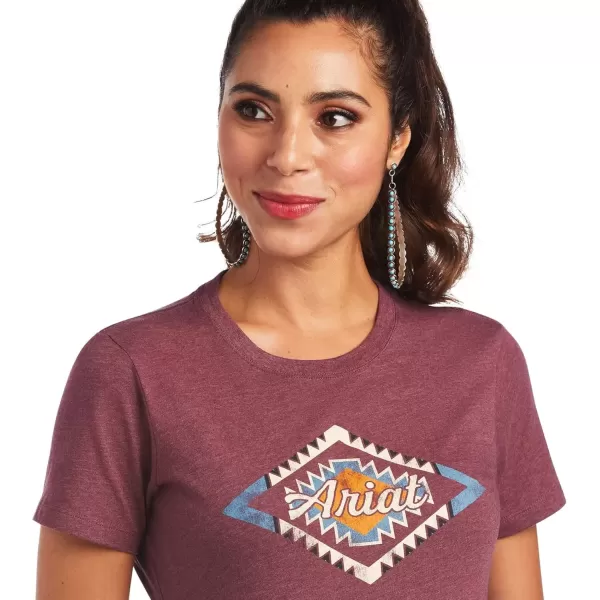 imageAriat Womens Graphic TShirtBurgundy Heather