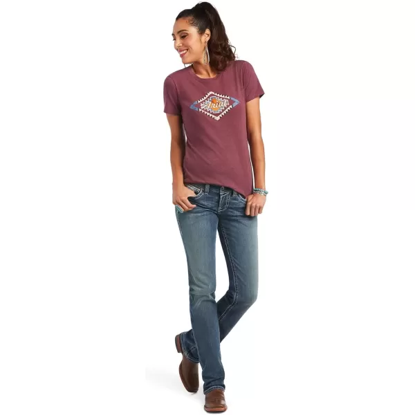 imageAriat Womens Graphic TShirtBurgundy Heather
