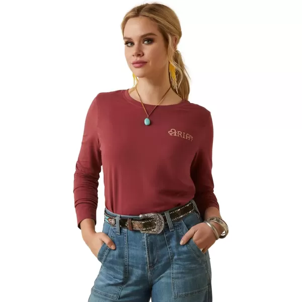imageAriat Womens Graphic TShirtBurnt RussetWear the Brand Tee