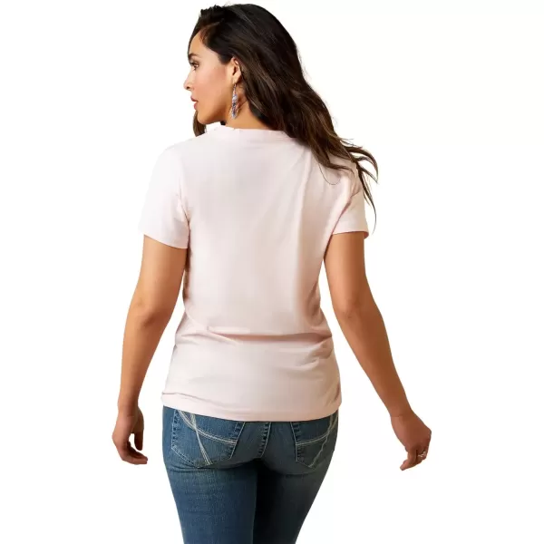 imageAriat Womens Graphic TShirtChalk PinkBoot Outline