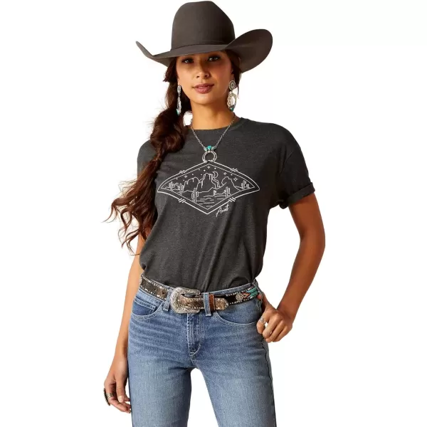 imageAriat Womens Graphic TShirtCharcoal HeatherAriat Desert Diamond