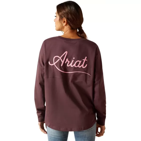 imageAriat Womens Graphic TShirtClove BrownAriat