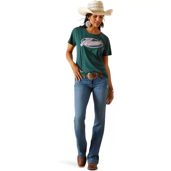 imageAriat Womens Graphic TShirtDark Teal HeatherAriat Howdy Circle