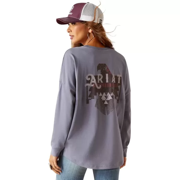 imageAriat Womens Graphic TShirtFolkstone GreyThunderbird
